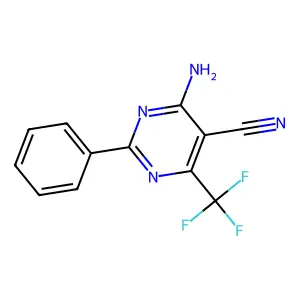4-Amino-2-phenyl-6-(trifluoromethyl)pyrimidine-5-carbonitrile structure