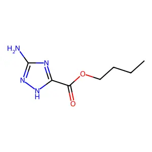 Butyl 5-amino-1H-1,2,4-triazole-3-carboxylate structure