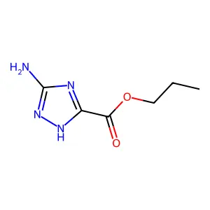 propyl 5-amino-1H-1,2,4-triazole-3-carboxylate structure