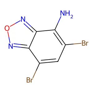 5,7-二溴-2,1,3-苯并噁二唑-4-胺 structure