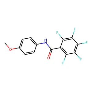 2,3,4,5,6-Pentafluoro-N-(4-methoxyphenyl)benzamide structure