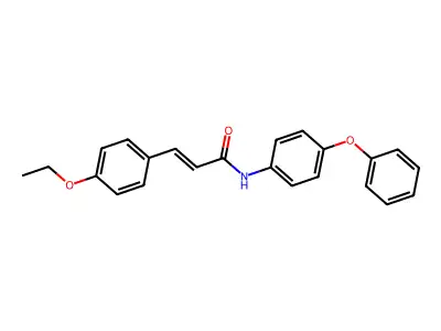 3-(4-ethoxyphenyl)-N-(4-phenoxyphenyl)prop-2-enamide structure