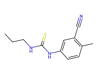 1-(3-Cyano-4-methylphenyl)-3-propylthiourea structure