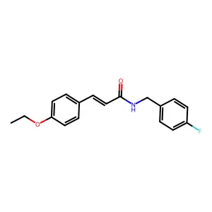 3-(4-ethoxyphenyl)-N-(4-fluorobenzyl)acrylamide structure