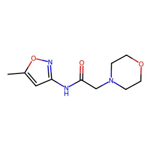 N-(5-methyl-1,2-oxazol-3-yl)-2-(morpholin-4-yl)acetamide structure