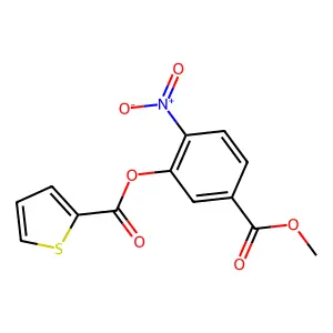 5-(Methoxycarbonyl)-2-nitrophenyl 2-thiophenecarboxylate structure