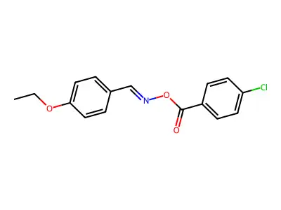 [(4-Ethoxyphenyl)methylideneamino] 4-chlorobenzoate structure