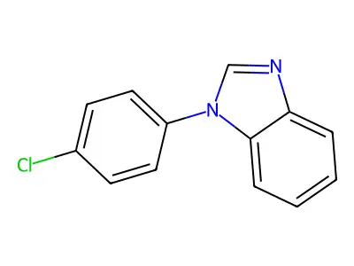 1-(4-chlorophenyl)-1H-1,3-benzodiazole structure