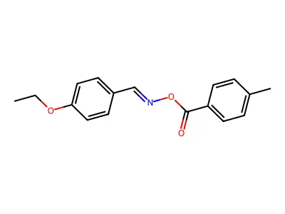 [(4-Ethoxyphenyl)methylideneamino] 4-methylbenzoate structure