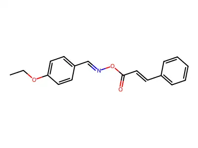 [(4-Ethoxyphenyl)methylideneamino] 3-phenylprop-2-enoate structure