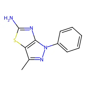 3-Methyl-1-phenyl-1H-pyrazolo[3,4-d]thiazol-5-amine structure