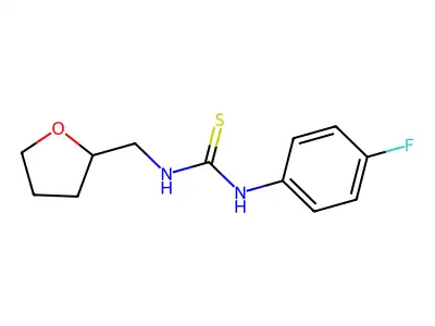 1-(4-Fluorophenyl)-3-(oxolan-2-ylmethyl)thiourea structure