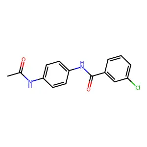 N-[4-(乙酰氨基)苯基]-3-氯苯甲酰胺 structure