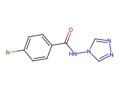 4-bromo-N-(4H-1,2,4-triazol-4-yl)benzamide structure