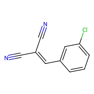 3-氯亚苄基丙二腈 structure
