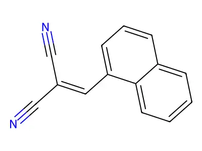 1-萘亚甲基丙二腈 structure