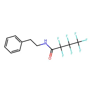2,2,3,3,4,4,4-Heptafluoro-N-(2-phenylethyl)butanamide structure