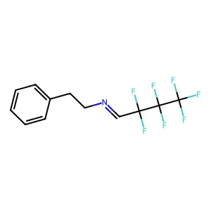 Phenethylamine, N-(2,2,3,3,4,4,4-heptafluorobutylidene)- structure