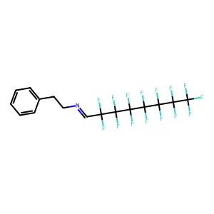 Phenethylamine, N-(2,2,3,3,4,4,5,5,6,6,7,7,8,8,8-pentadecafluorooctylidene)- structure