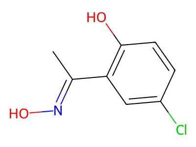 1-(5-Chloro-2-hydroxyphenyl)ethanone oxime structure