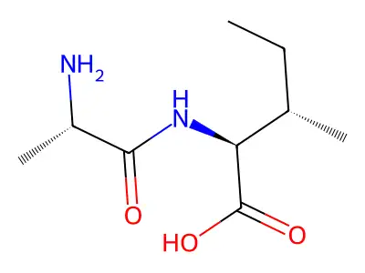 2-(2-Aminopropanoylamino)-3-methylpentanoic acid structure