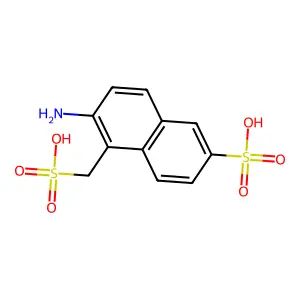 2-萘磺酸6-氨基-5-磺甲基- structure