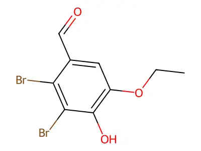 2,3-Dibromo-5-ethoxy-4-hydroxybenzaldehyde structure