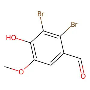 2,3-Dibromo-4-hydroxy-5-methoxybenzaldehyde structure
