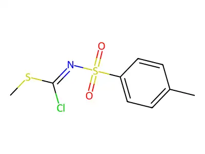 Carbonochloridimidothioic acid, [(4-methylphenyl)sulfonyl]-, methyl ester structure