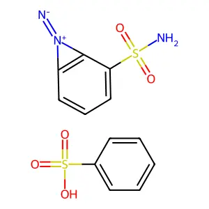 重氮苯磺酰胺苯磺酸盐 structure