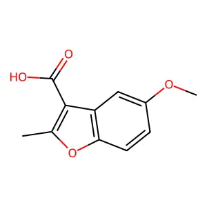 5-Methoxy-2-methyl-1-benzofuran-3-carboxylic acid structure