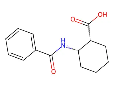 2-(苯甲酰氨基)环己烷甲酸 structure