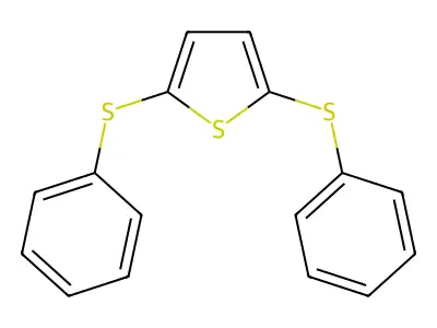 2,5-Bis(phenylsulfanyl)thiophene structure