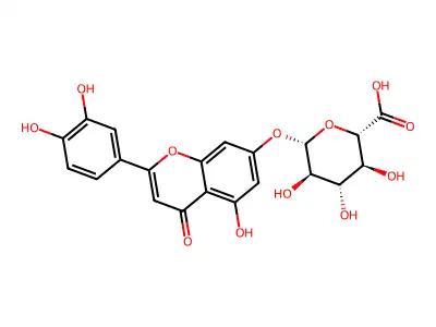 Luteolin 7-glucuronide structure