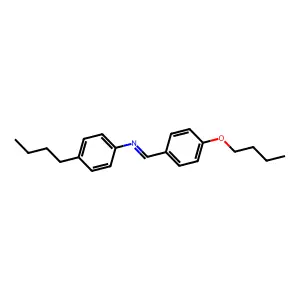p-Butoxybenzylidene p-butylaniline structure