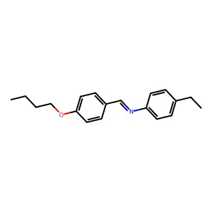 4-Butyloxybenzal-4-ethylaniline structure