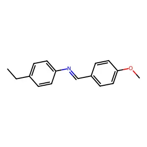 p-Methoxybenzylidene p-ethylaniline structure