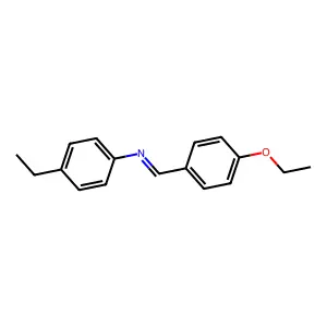 Benzenamine, N-[(4-ethoxyphenyl)methylene]-4-ethyl- structure