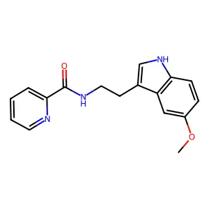 Picolinamide, N-(2-(5-methoxyindol-3-yl)ethyl)- structure