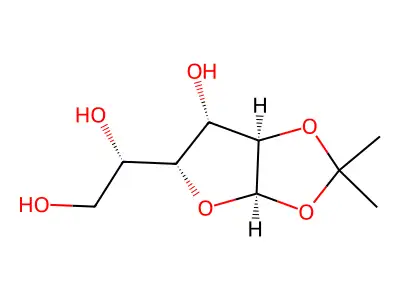 Glucofuranose, 1,2-O-isopropylidene-, alpha-D- structure