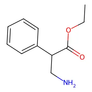 Ethyl 3-amino-2-phenylpropanoate structure