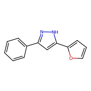 5-(furan-2-yl)-3-phenyl-1H-pyrazole structure
