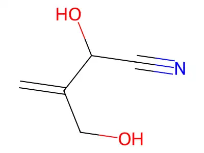 3-Butenenitrile, 2-hydroxy-3-(hydroxymethyl)- structure