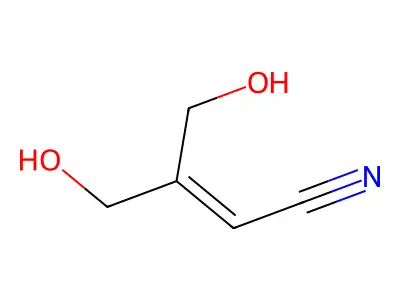 4-Hydroxy-3-(hydroxymethyl)but-2-enenitrile structure
