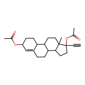 炔诺醇双醋酸酯 structure