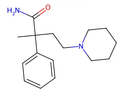 2-甲基-2-苯基-4-哌啶基丁酰胺 structure