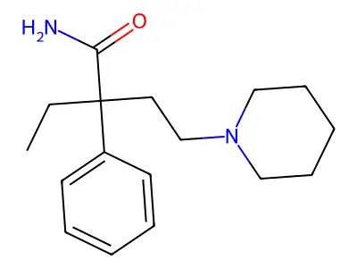 2-乙基-2-苯基-4-哌啶基丁酰胺 structure