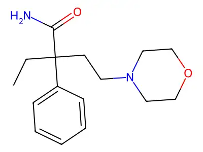 2-乙基-4-吗啉基-2-苯基丁酰胺 structure