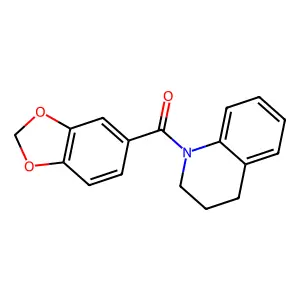 Benzo[1,3]dioxol-5-yl-(3,4-dihydro-2H-quinolin-1-yl)-methanone structure