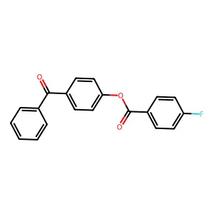 4-Benzoylphenyl 4-fluorobenzoate structure